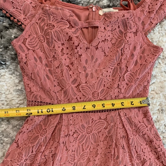 Francesca’s Collection Floral Pink Off Shoulder With Strap Dress Size sm… - Picture 11 of 17